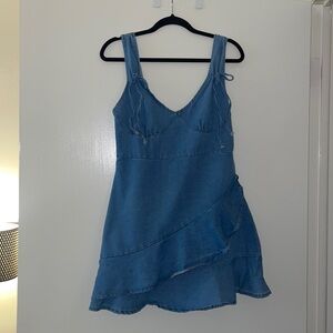 Denim mini dress